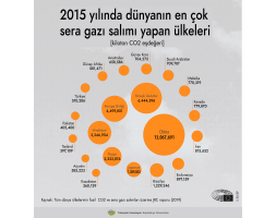 2015 yılında dünyanın en çok sear gazı salımı yapan ülkeleri